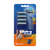 Gillette Razor Blue 3 Body 4 +1 pcs