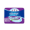 Always Clean & Dry Large With Wings 10 Pads
