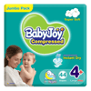 Baby Joy Compressed Large Plus (4+) Jumbo Pack 44 Diapers