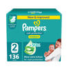 Pampers Size (2) Small 3-8 Kg Jumbo Box 136 Diapers