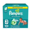 Pampers Size (3) Medium 6-10 kg Jumbo Box 100 Diapers