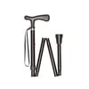 Walking Stick Grip Foldable Aluminium Black