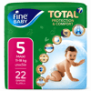 Fine Baby Total Protection & Comfort Maxi (5) 11-18 Kg 22 Diapers