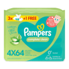 Pampers Complete Clean 4x64 (3+1 Free) 256 Baby Wipes