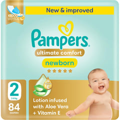 Pampers Premium Care (2) Newborn 3-8 Kg 84 Diapers
 بامبرز عناية مميزة المولود الجديد (2) 3-8 كيلو 84 حفاضة