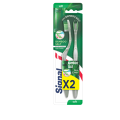 Signal Toothbrush Bamboo Salt Soft 2 Pcs