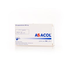 Asacol 500 Mg 20 Suppositories