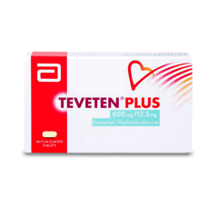 Teveten Plus 600/12.5 Mg 28 Tablets