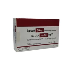 Latuda 20Mg 28Tablets