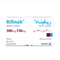 Rifinah 300 Mg/150 Mg 8 Tablets