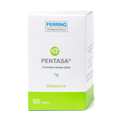 Pentasa 1gm 60 Tabs controlled release.