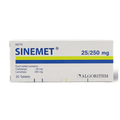 sinemet-25/250 mg 20 tablets