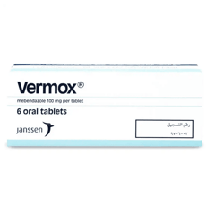 Vermox 100 mg 6 tabs