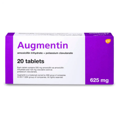 Augmentin 625 mg 20 Tablets
