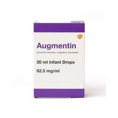 أوجمنتين نقط للأطفال 62.5 مجم