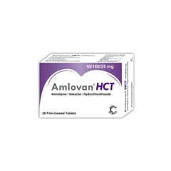 Amlovan-HCT 10/160/25 mg Tablets – 28 Tablets