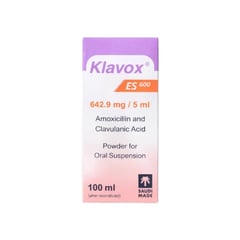 Klavox ES 600 Oral Suspension 642.9 mg/5 ml – 100 ml