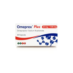Omeprex Plus 40 Mg/1100 Mg 30 Caps