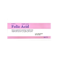 Folic Acid 1 mg Tablets – 30