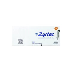Zyrtec 10Mg Film Coated 20 Tab