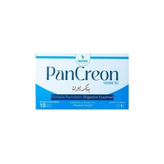 Pancreon 10,000 IU 10 Tab