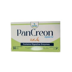 Pancreon 25,000 IU 30 Tab