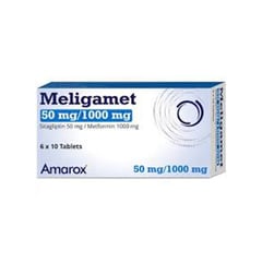Meligamet 50/1000 Mg 60 Tablets