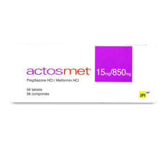 Actosmet 15 Mg/850 Mg 56 Tablets