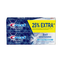 Crest 3D White Deluxe Arctic Fresh Toothpaste, 2 X 75 ml
كرست معجون أسنان مبيض عرض 75 مل
