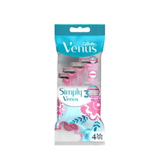 Gillette Simply Venus 3 Disposable Razor Blades 4 Pieces
