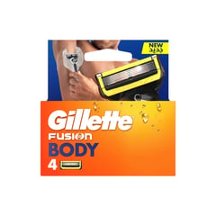 Gillette Razors Fusion Blade Body 4pcs