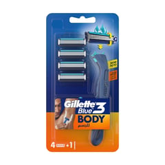 Gillette Razor Blue 3 Body 4 +1 pcs