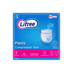 Lifree Pants Compressed Slim XL Heavy Flow 7 Adult Diapers