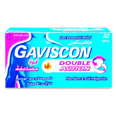 Gaviscon Double Action 32Tabs.