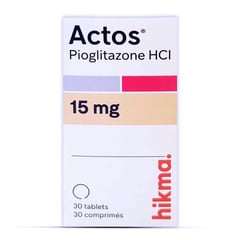 Actos 15 Mg 30 Tablets