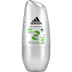 Adidas Deo Roll On Cool & Dry 6 In 1 - 50 ml
أديداس مزيل عرق رول أون كول آند دراي 6 في 1 - 50 مل