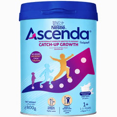 Ascenda 1+ Nutritionally Complete Vanilla Flavour 1-3 Years 800g
أسيندا 1+ مكمل غذائي لدعم نمو الطفل لعمر 1-3 سنوات بنكهة الفانيليا 800 جم