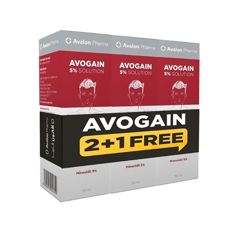 Avalon Avogain 5% Solution 50 ml (2+1 Free)
أفالون أفوجين 5% محلول 50 مل (2 عبوة + 1 مجاناً)