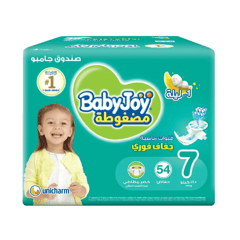 Baby Joy Compressed 3XL (7) +18 Kg Jumbo Box 54 Diapers