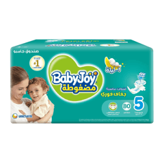 Baby Joy Compressed Junior (5) 14-23 Kg  Jumbo Box 80 Diapers