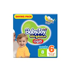 Baby Joy Compressed Pants Junior XXL (6) 16-23 Kg Saving Pack 8 Pants