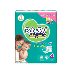 Baby Joy Large Size (4) 10-18 Kg 74 Pieces
بيبي جوي مقاس (4) 10 إلي 18 كجم  عبوة التوفير حفاضات أطفال 74 قطعة