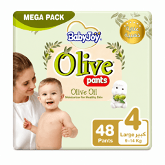 Baby joy Olive Pants Large (4) 9-14 Kg Mega Pack 48 Pants