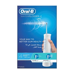 Oral-B Water Flosser 4 Cordless Irrigator with 4 Cleaning Modes
