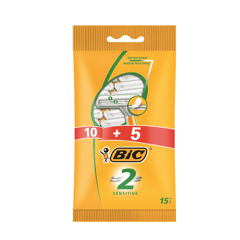 بيك شفرتين للبشرة الحساسة (عبوة من 15 حبات)