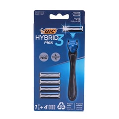 Bic Flex 3 Hybrid Men's Razors (4+1 Refill Blades)