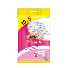 بيك حقيبة ماكينة حلاقة نسائية مزدوجة عبوة من 15 حبة