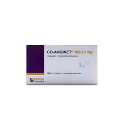 Co-Anginet 160 / 25 Mg 30 Tablets