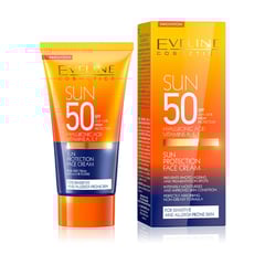 Eveline Sun Protection Face Cream SPF 50 for sensitive skin 50 ml