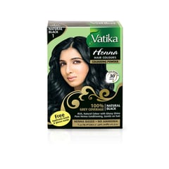 Dabur Vatika Hair Color 1 Natural Black
دابر فاتيكا صبغة شعر 1 أسود طبيعي